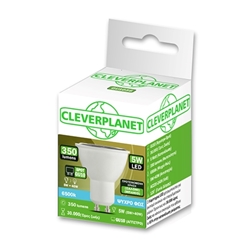 Εικόνα της Cleverplanet GU10 Led 5W/SPOT Ψυχρό Φως 6500Κ-500Lumens