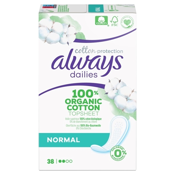 Εικόνα από Always Dailies Cotton Protection Normal Σερβιετάκια 38τμχ