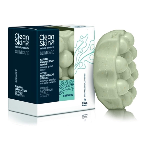 Εικόνα από CleanSkin Φυσικό Σαπούνι Μασάζ Για Αδυνάτισμα & Σύσφιξη Με Φύκια Seaweed 100gr