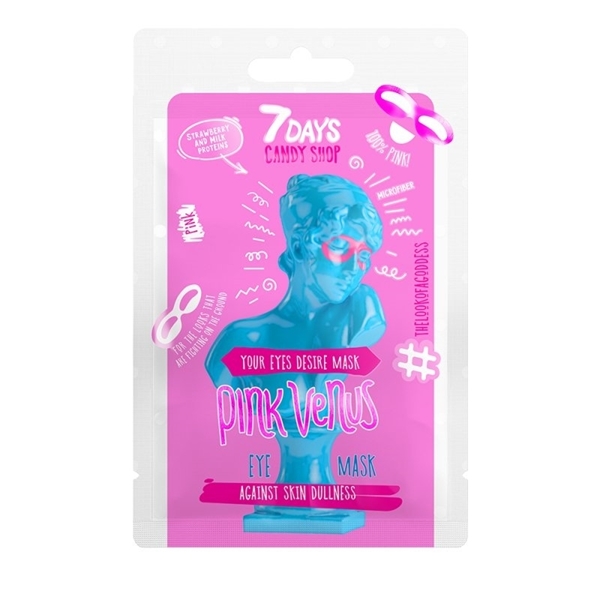 Εικόνα από 7 Days Candy Shop Eye Mask Pink Venus Strawberry And Milk Proteins 10gr