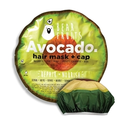 Εικόνα της BearFruits Avocado Μάσκα Μαλλιών για Επανόρθωση και Περιποίηση, 20ml & Σκουφάκι Αβοκάντο, 1 τεμ, 1σετ