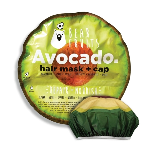 Εικόνα από BearFruits Avocado Μάσκα Μαλλιών για Επανόρθωση και Περιποίηση, 20ml & Σκουφάκι Αβοκάντο, 1 τεμ, 1σετ