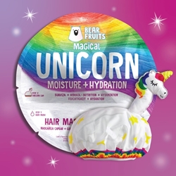Εικόνα της BearFruits Magical Unicorn Moisture & Hydration Μάσκα Μαλλιών για Φυσική Υγρασία και Ενυδάτωση, 20ml & Σκουφάκι Μονόκερος, 1τεμ