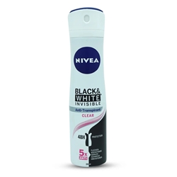 Εικόνα της Nivea Spray Black & White Invisible 48h Anti-transpirant 150ml