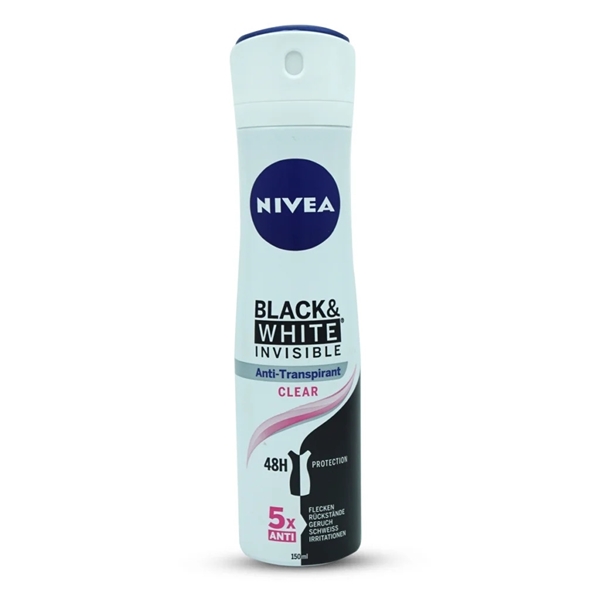Εικόνα από Nivea Spray Black & White Invisible 48h Anti-transpirant 150ml