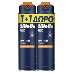 Εικόνα της Gillette Gel Ξυρίσματος Pro Senstive 200+200ml Δώρο