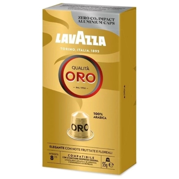 Εικόνα από Lavazza Κάψουλες Espresso Qualita Oro Συμβατές με Μηχανή Nespresso 10τμχ