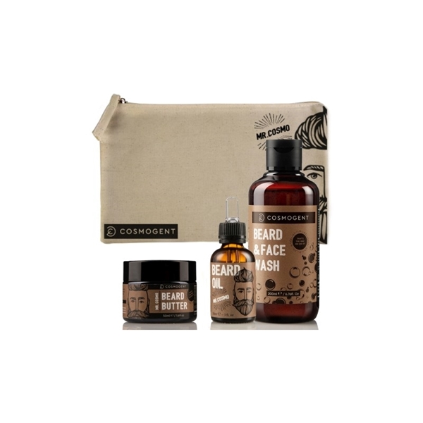 Εικόνα από Cosmogent Mr. Cosmo με Beard & Face Wash 200ml, Beard Oil 30ml & Beard Butter 50ml