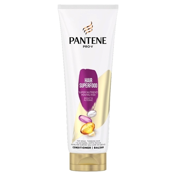 Εικόνα από Pantene Superfood Full & Strong Conditioner για Θρέψη για Όλους τους Τύπους Μαλλιών 220ml