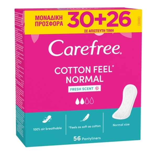 Εικόνα από Carefree Σερβιετάκι Fresh 30+26 Τμχ Δώρο
