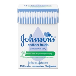 Εικόνα της Johnson's Baby Cotton Buds (Μπατονέτες) Βαζάκι 100 Τεμαχίων