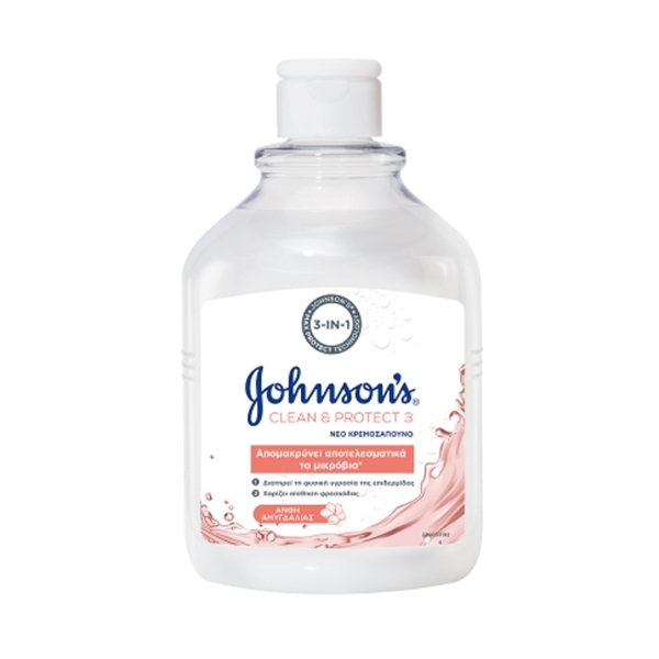 Εικόνα από Johnson's Kρεμοσάπουνο Clean&Protect3 Άνθη Αμυγδαλιάς 500ml (Aνταλακτικό)