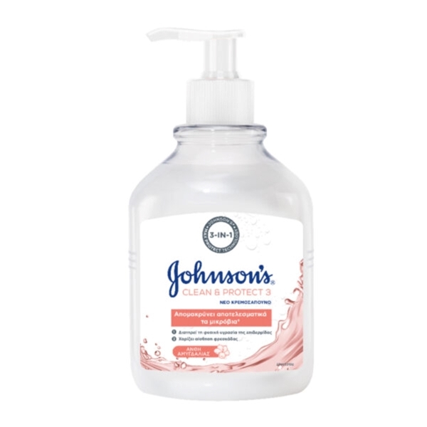 Εικόνα από Johnson's Kρεμοσάπουνο Clean&Protect3 Άνθη Αμυγδαλιάς 500ml