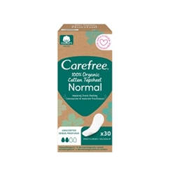 Εικόνα της Carefree Σερβιετάκι Organic Normal  30 Τεμαχίων