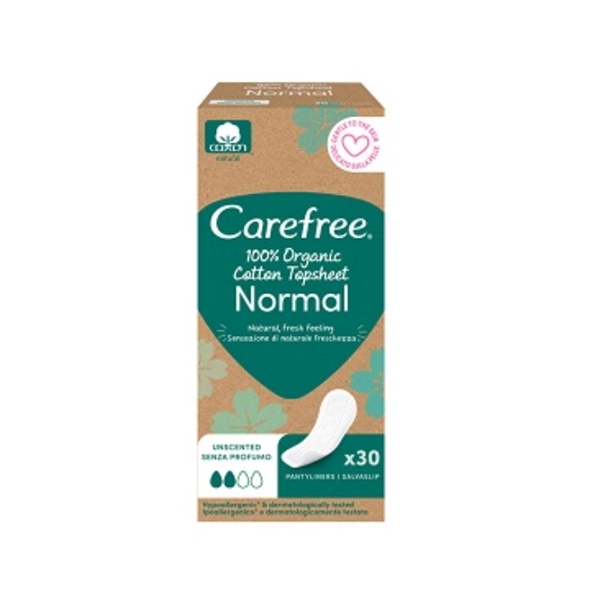 Εικόνα από Carefree Σερβιετάκι Organic Normal  30 Τεμαχίων