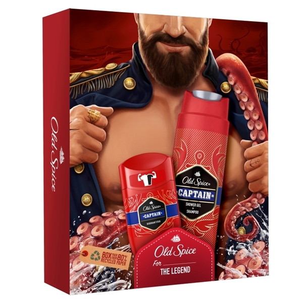 Εικόνα από Old Spice Captain Stick 50ml+2-1 Shower Gel +Shampoo 250ml