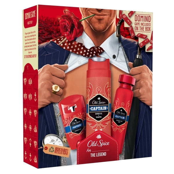 Εικόνα από Old Spice Set Captain stick 50ml+2-1Shampoo&Shower Gel 250ml+Deo Spray 150ml