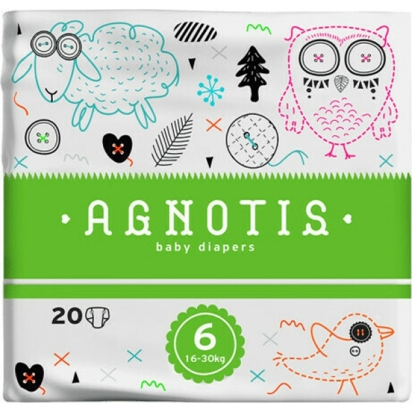 Εικόνα από Agnotis Πάνες με Αυτοκόλλητο Eco No.6 για 16-30kg 20τμχ