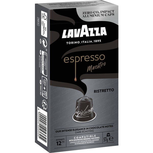 Εικόνα από Lavazza Κάψουλες Espresso Ristretto  Maestro Συμβατές με Μηχανή Nespresso 10τμχ