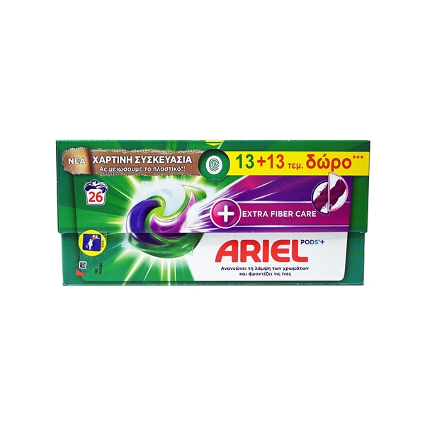 Εικόνα από Ariel Pods All in 1 Fiber Care 13 τεμαχίων 1+1 Δώρο