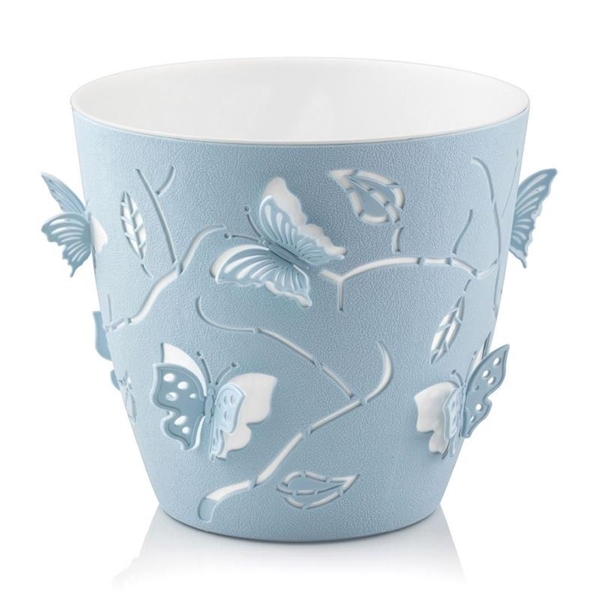 Εικόνα από Viosarp Νο2 Γλάστρα 3D Πεταλούδα σε Θαλασσί Χρώμα 13.4x14.7cm 1.40L