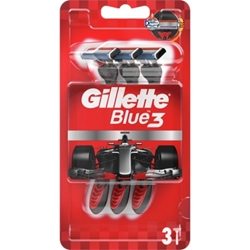 Εικόνα της Gillette Blue 3 Plus Red Blister Ξυραφάκια μιας Χρήσης 3τμχ