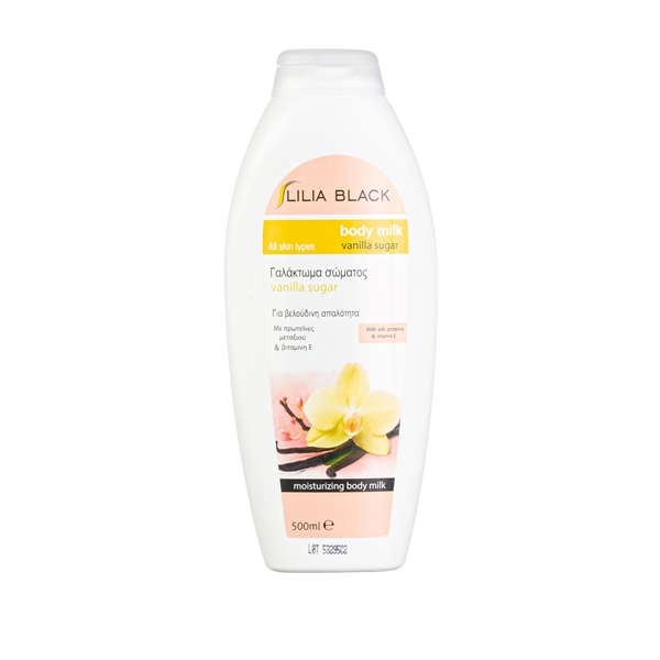 Εικόνα από Lilia Black Body Milk Vanilla Sugar 500ml