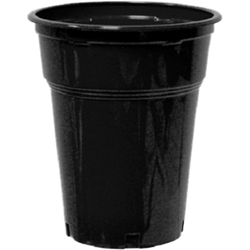 Εικόνα της Ποτήρι Πλαστικό Μαύρο Ν504/1 Γρανίτας  50 Τεμαχίων