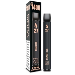 Εικόνα της Voom Disposable Vape 27 Peach Ice Ηλεκτρονικό Τσιγάρο μίας Χρήσης 4ml Χωρίς Νικοτίνη 1400 Puffs