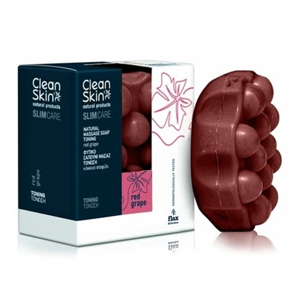 Εικόνα από CleanSkin Slim Care Φυτικό Σαπούνι για Μασάζ & Τόνωση με Κόκκινο Σταφύλι, 100g