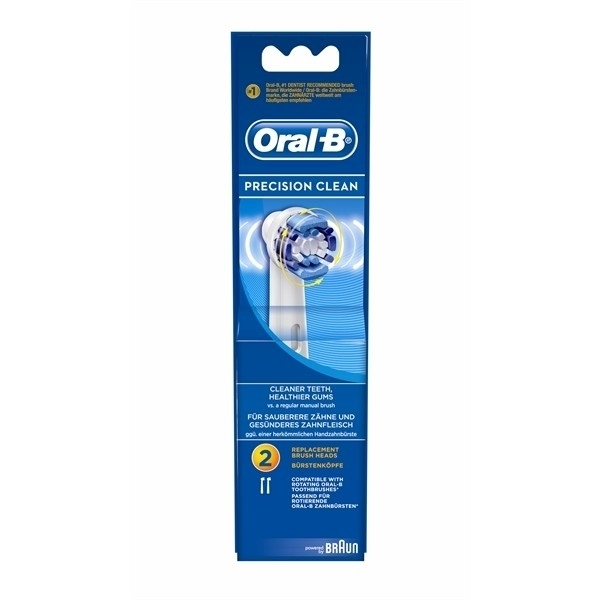 Εικόνα από Oral-B Aνταλλακτικά Precision Clean για Hλεκτρική Oδοντόβουρτσα 2 Tεμάχια