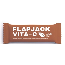 Εικόνα της Naturals Flapjack VITA-C επικάλυψη σοκολάτα γάλακτος 80gr