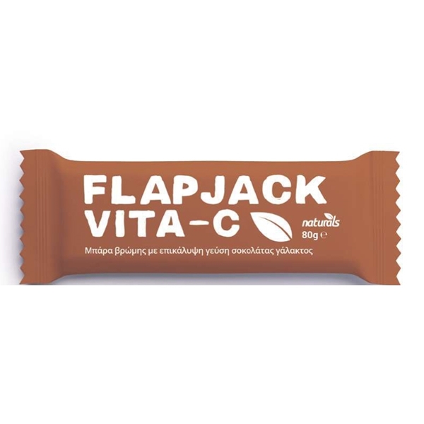 Εικόνα από Naturals Flapjack VITA-C επικάλυψη σοκολάτα γάλακτος 80gr