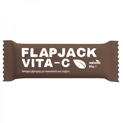 Εικόνα της Naturals Flapjack VITA-C Σοκολάτα & Ταχίνι 80gr