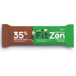 Εικόνα της Fit-Zen Μπάρα Πρωτεΐνης 35% με γεύση Κακάο 50gr