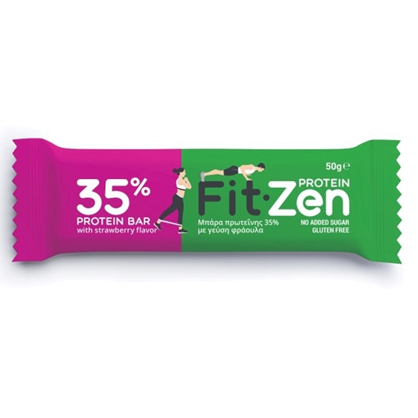 Εικόνα από Fit-Zen Μπάρα Πρωτεΐνης 35% με γεύση Φράουλα 50gr