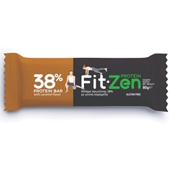 Εικόνα της Fit-Zen Μπάρα Πρωτεΐνης 38% με γεύση Καραμέλα 80gr