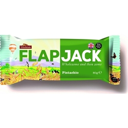 Εικόνα της Wholebake Μπάρα Flapjack / Βρώμης με Pistachio 80gr