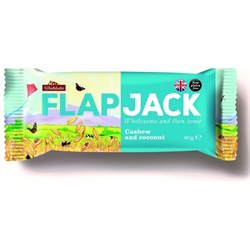 Εικόνα της Wholebake Μπάρα Βρώμης / Flapjack με Cashew & Coconut 80gr