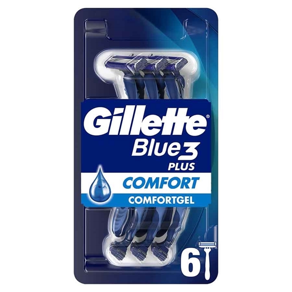 Εικόνα από Gillette Ξυραφάκια μιας Xρήσης Blue 3 Plus Comfort 6 Τεμαχίων