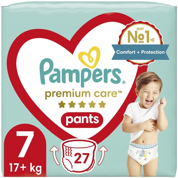 Εικόνα από Pampers Premium Pants No7 (17+kg) 27 Tεμαχίων Jumbo