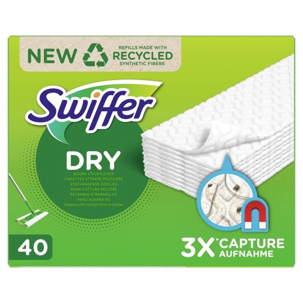 Εικόνα από Swiffer Dry Ανταλλακτικά Πανάκια 40 Τεμαχίων