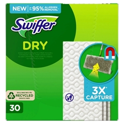 Εικόνα της Swiffer Dry Ανταλλακτικά Πανάκια 30 Tεμαχίων
