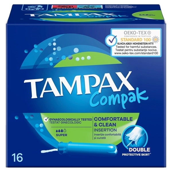 Εικόνα από Tampax Compak Super 16 Tεμαχίων