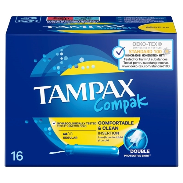 Εικόνα από Tampax Compak Regular 16 Τεμαχίων