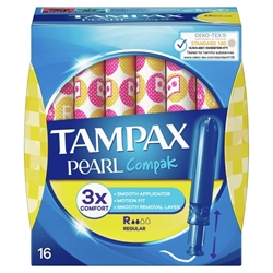 Εικόνα της Tampax Compak Pearl Regular 16 Tεμαχίων
