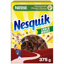 Εικόνα της Nestle Νιφάδες Σίτου Nesquik Extra Choco Waves Ολικής Άλεσης 375gr