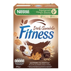Εικόνα της Nestle Νιφάδες Fitness Dark Chocolate Ολικής Άλεσης 375gr