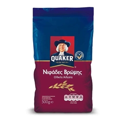 Εικόνα της Quaker Νιφάδες Βρώμης Ολικής Άλεσης 500gr