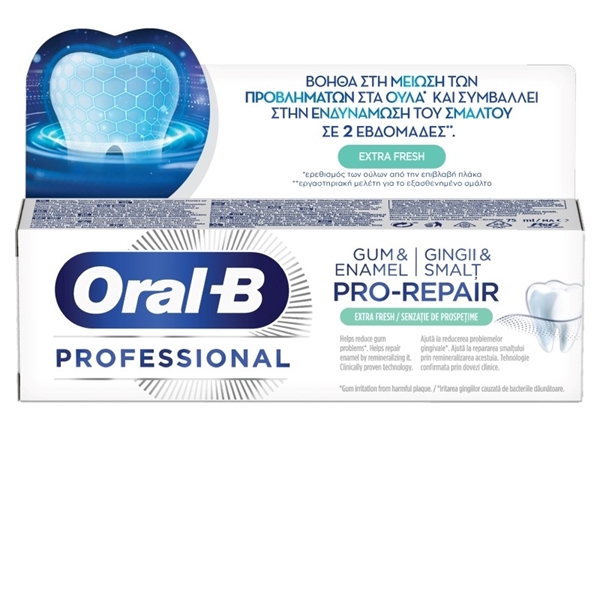 Εικόνα από Oral-B Professional Gum & Enamel Pro-Repair Extra Fresh για Μείωση των Προβλημάτων των Ούλων 75ml
